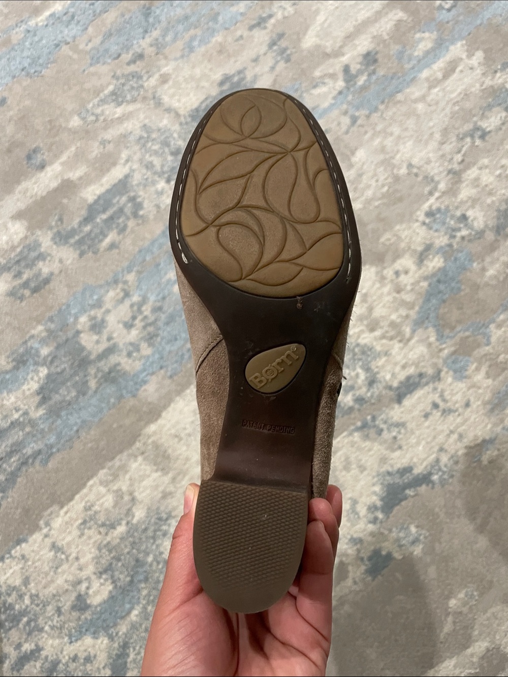 Born Bootie Tassel Taupe Suede Leather Boots Size 8.5 - Picture 14 of 14